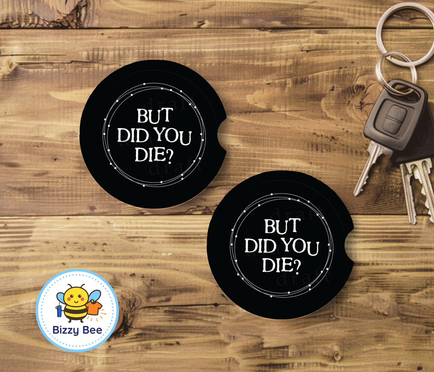 Car Coasters - 2pk - But... Did you die?