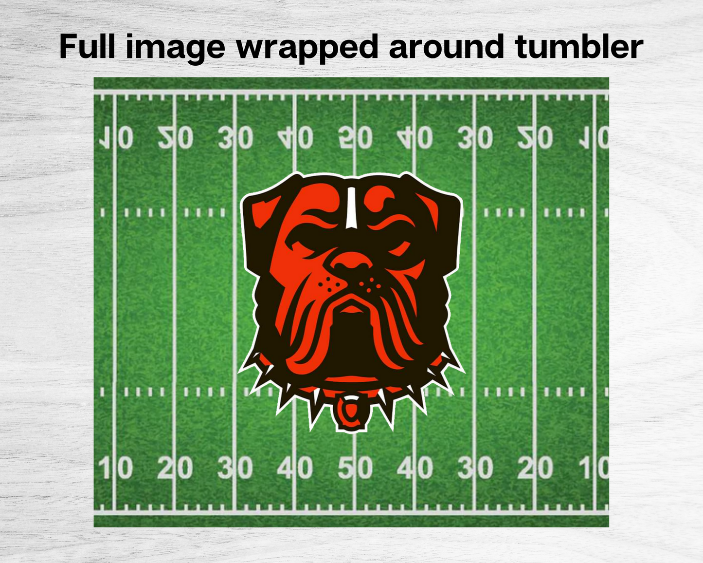 20oz Duo Skinny Tumbler - Dawg on Field