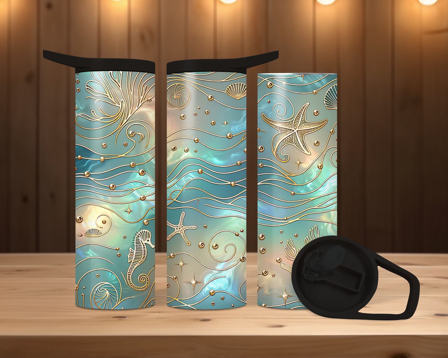 20oz Skinny Duo - Vibrant Iridescent Ocean
