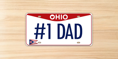 License Plate - #1 Dad