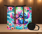 20oz Duo Skinny Tumbler - Aloha Pink and Blue Friends