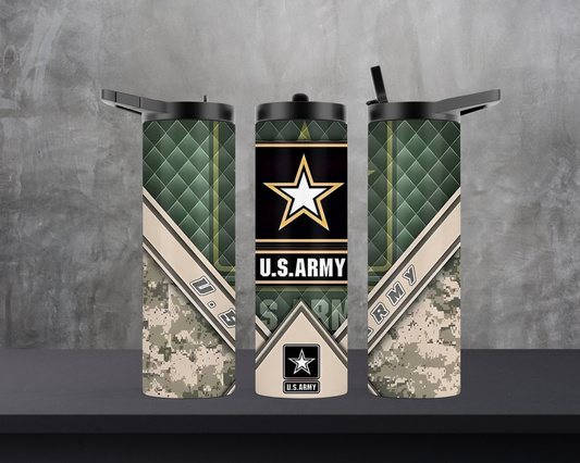 20oz Skinny Tumbler - Army