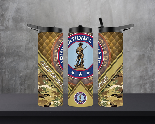 20oz Skinny Tumbler - Army National Guard