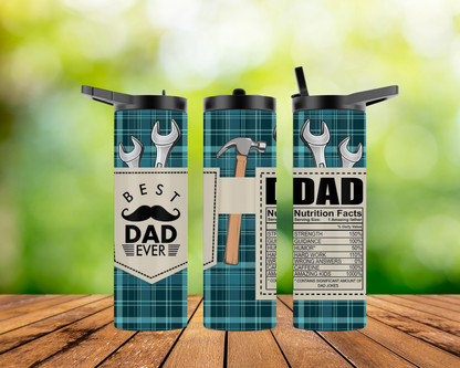 20oz Skinny Tumbler - Best Dad Ever