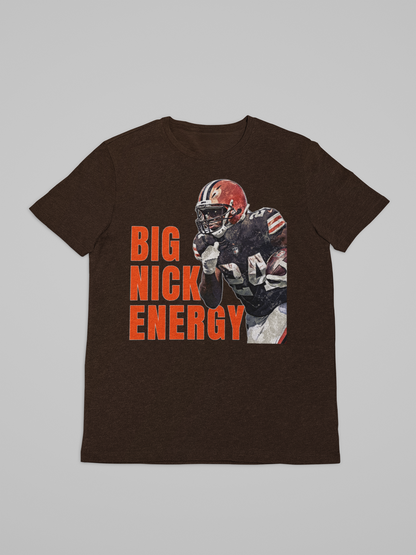 SS Tshirt - Big Nick Energy Cleveland Browns