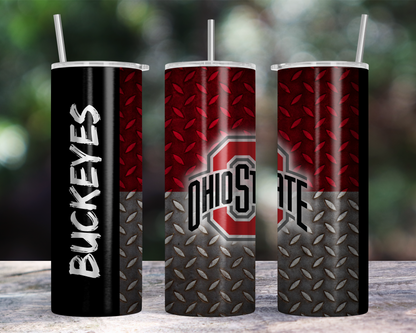 20oz Skinny Tumbler - Buckeyes