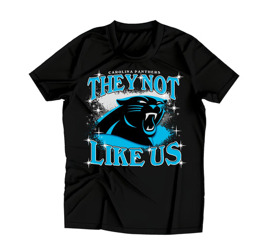 THEY NOT LIKE US - Carolina Football themed short sleeve tshirt - Adult sizes up to 5x and Youth sizes are NOW AVAILABLE! - 100% pre-shrunk cotton black tshirt! Get some new gameday gear!