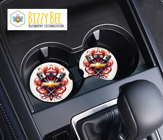 Car Coasters - 2pk - Chevy