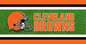 License Plate - Cleveland football w/Helmet