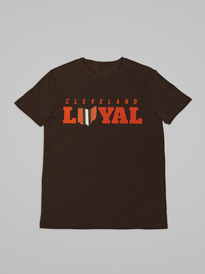 SS T-shirt - Cleveland LOYAL w/Ohio in Browns colors