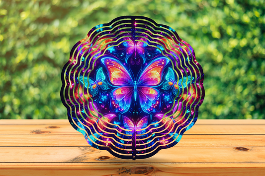 Wind Spinner - Colorful Butterflies