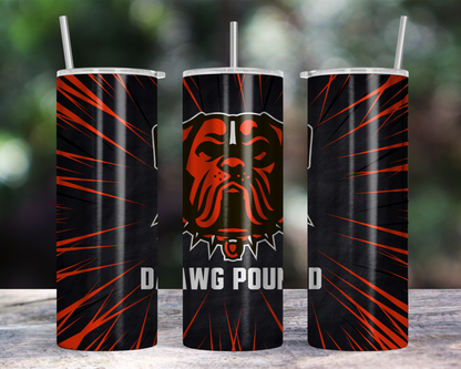 20oz Skinny Tumbler - Dawg Pound