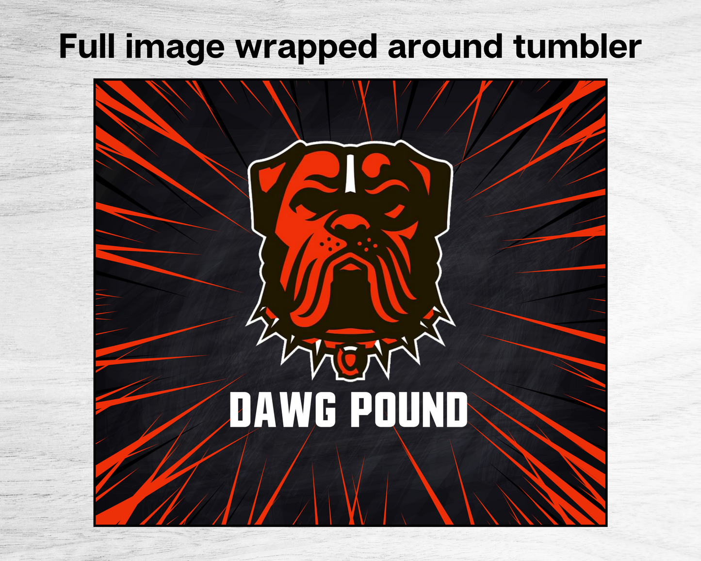 20oz Skinny Tumbler - Dawg Pound