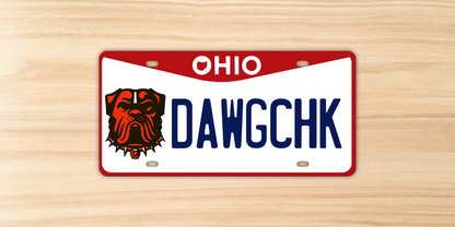 License Plate - DAWGCHK - Cleveland Football