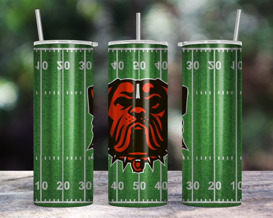 20oz Skinny Tumbler - Dawg on Field