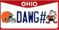 License Plate - Dawg# with Helmet and elf (older style)