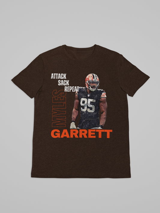 SS Tshirt - Myles Garrett Attack Sack Repeat!