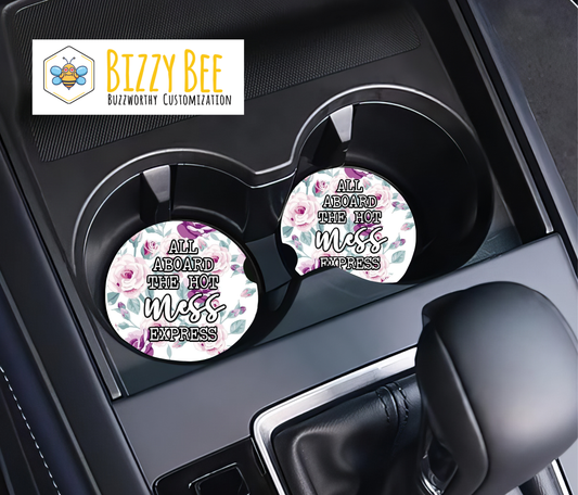 Car Coasters - 2pk - Hot Mess Express