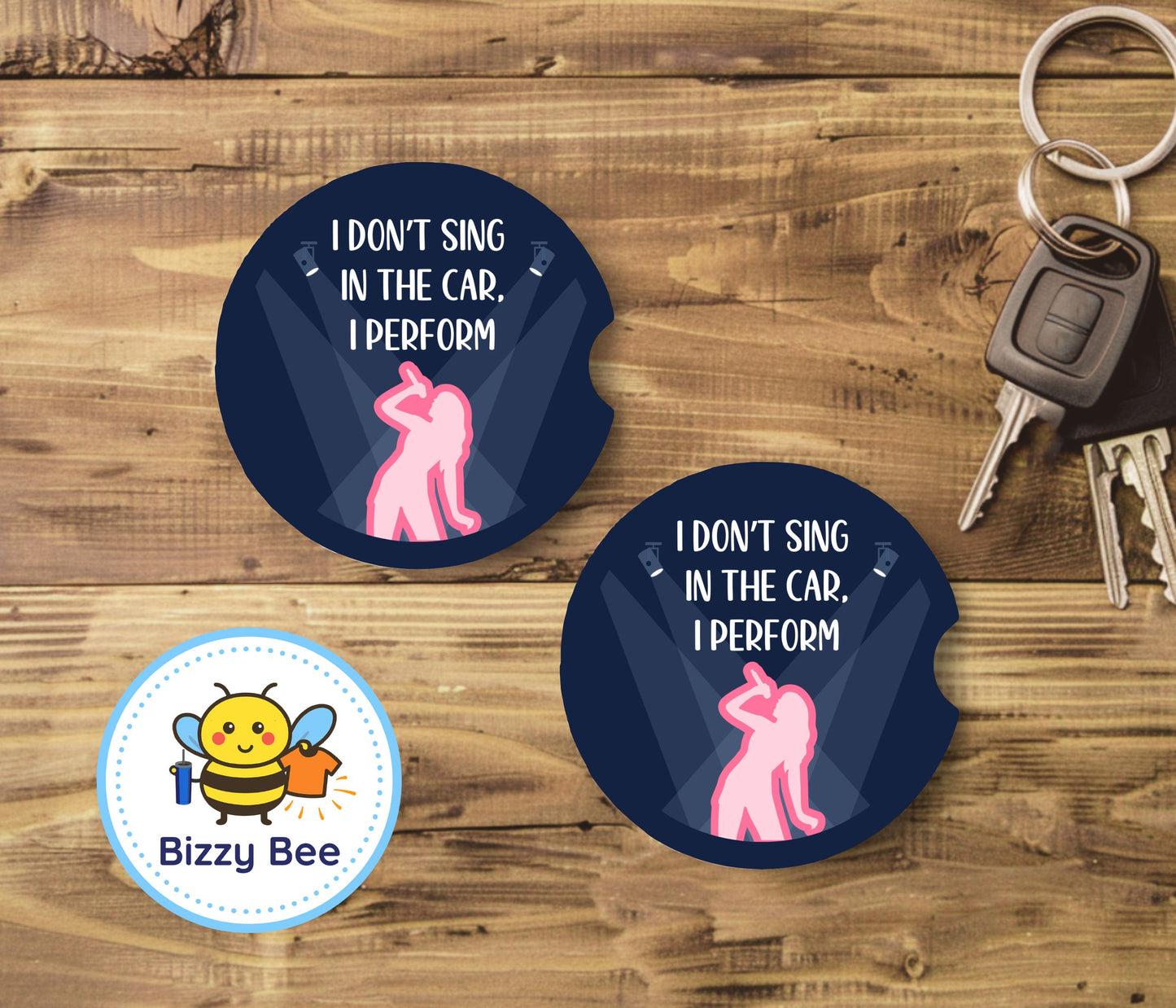 Car Coasters - 2pk - I Perform