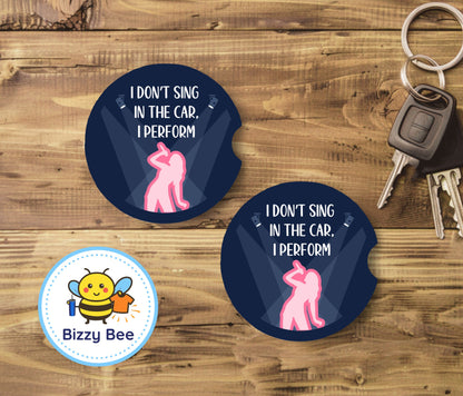 Car Coasters - 2pk - I Perform