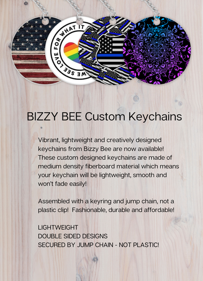 Keychains - Swiftie with drawings turquoise