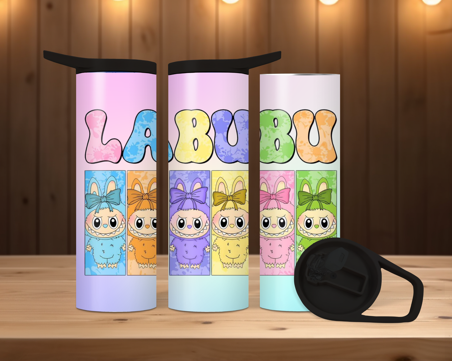 20oz duo Skinny Tumbler - Labubu Pastel