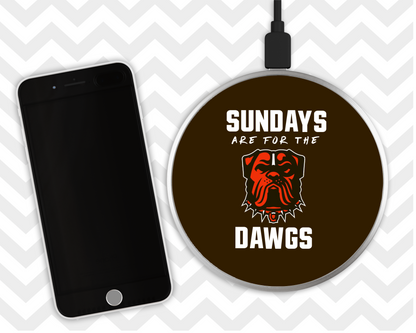 Wireless LED Charger - Sundays are for the Dawgs