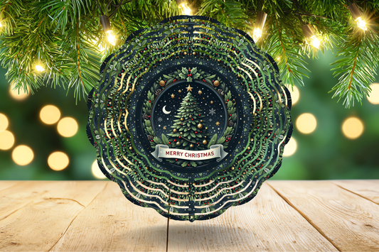 Wind Spinner - Merry Christmas Tree