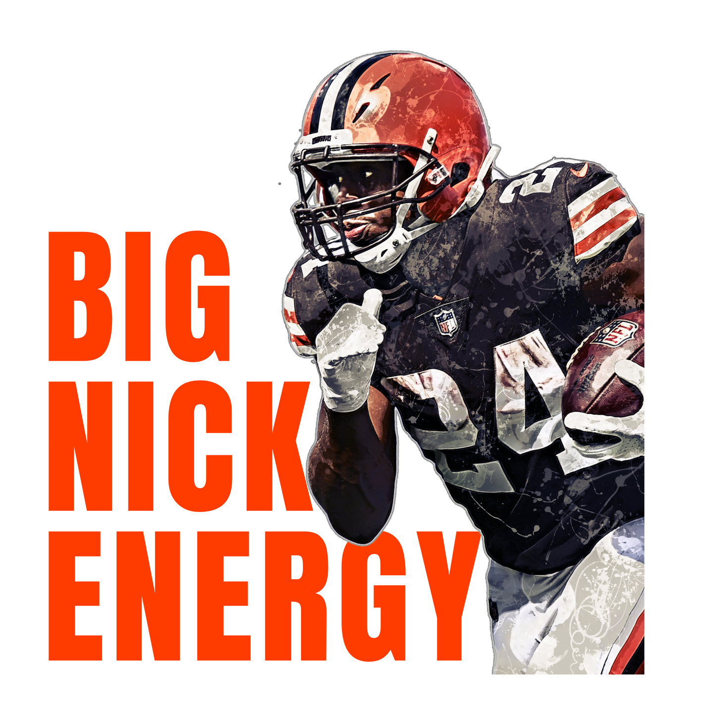 SS Tshirt - Big Nick Energy Cleveland Browns