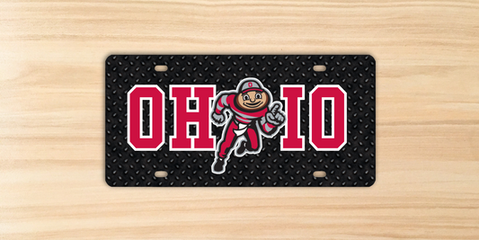 License Plate - OHIO with Brutus