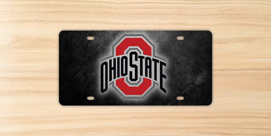 License Plate - Ohio State (Grunge style)