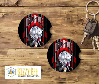 Car Coasters - 2pk - OSU Football