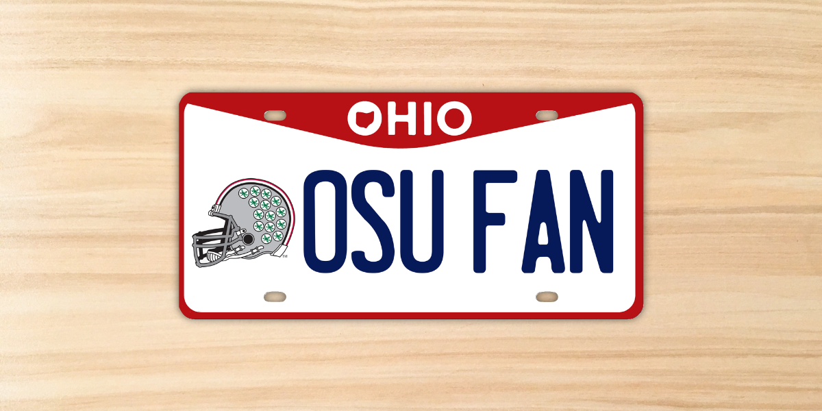 License Plate - OSU Fan