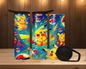 20oz duo Skinny Tumbler - Pikachu blue