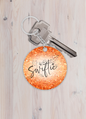 Keychains - Swiftie with drawings orange