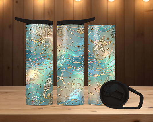 20oz Skinny Duo - Vibrant Iridescent Ocean