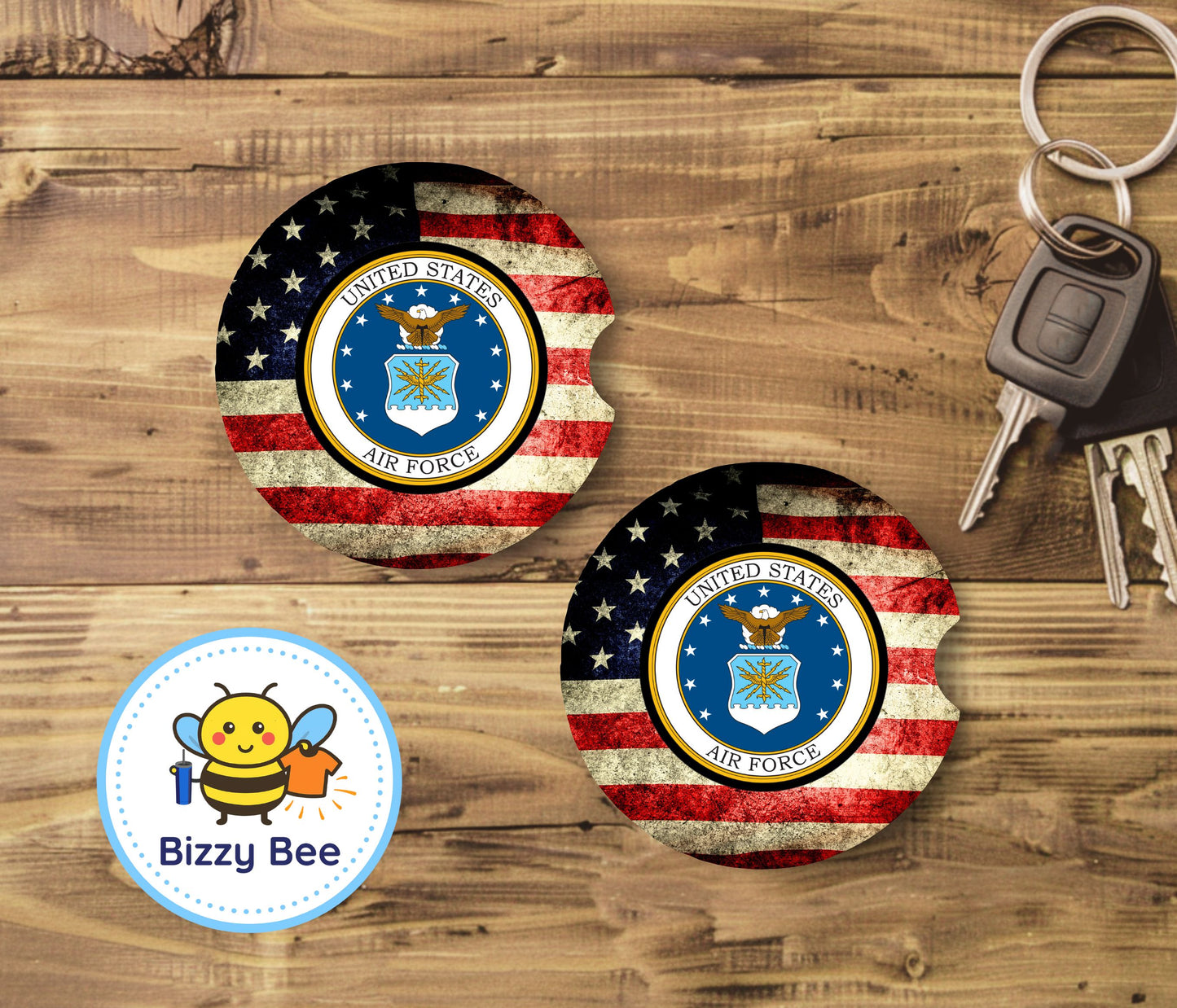 Car Coasters - 2pk - Air Force