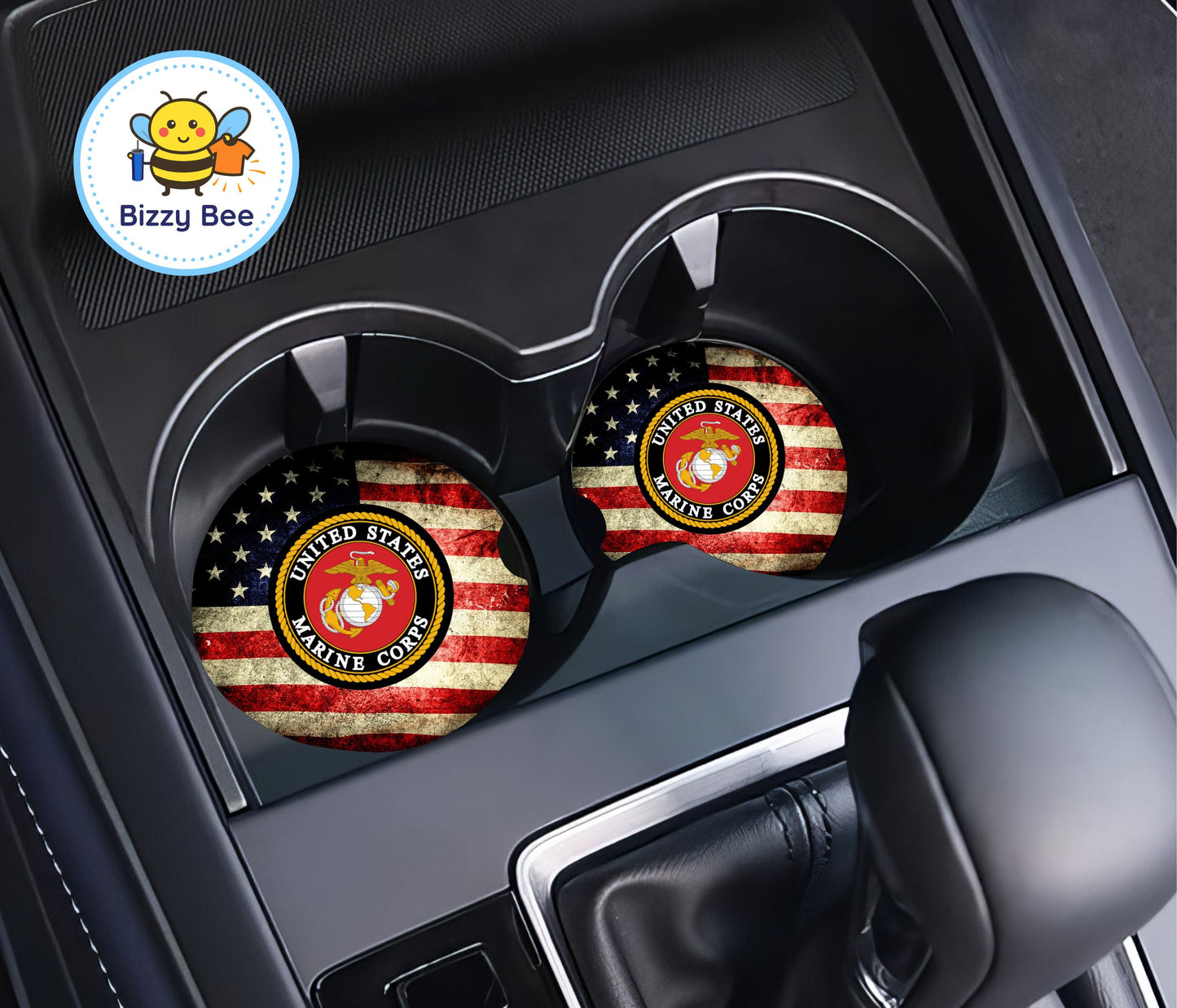 Car Coasters - 2pk - Marines