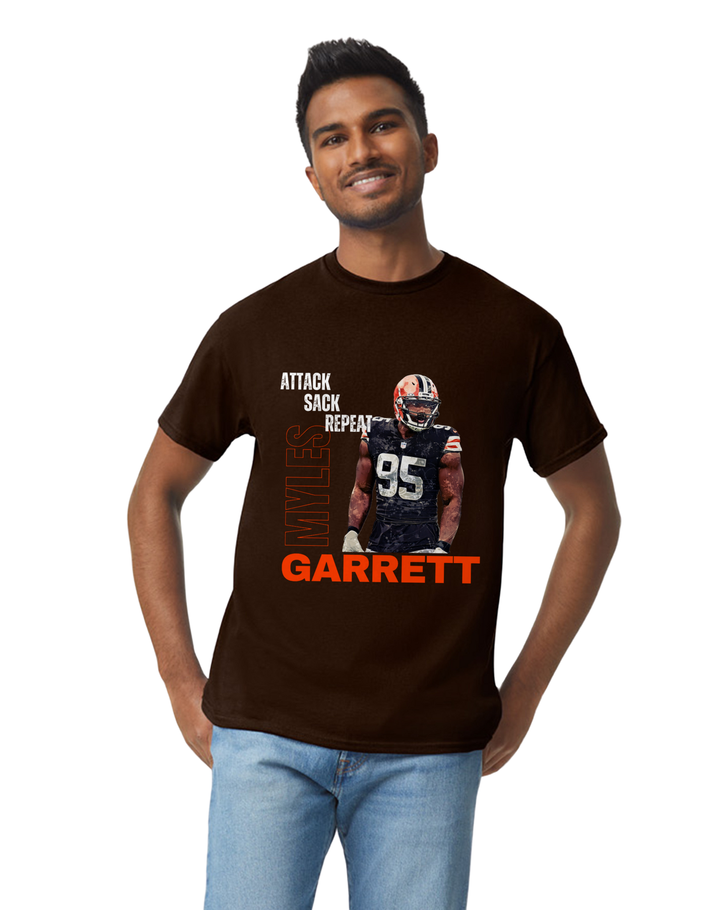 SS Tshirt - Myles Garrett Attack Sack Repeat!