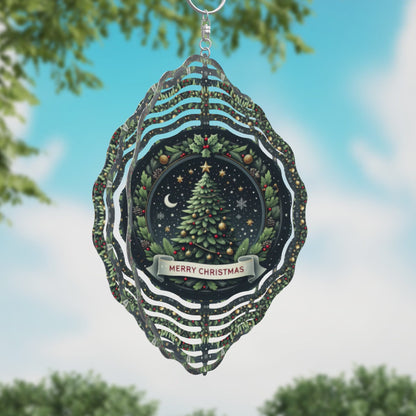 Wind Spinner - Merry Christmas Tree
